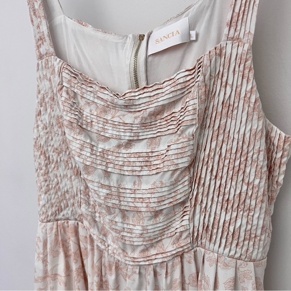 Anthropologie Cream Pink Floral Jumpsuit - Picture 10 of 16